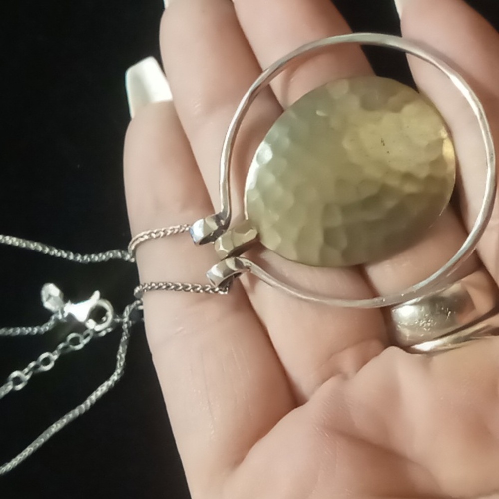 Silpada silver pendant necklace 18 inches long